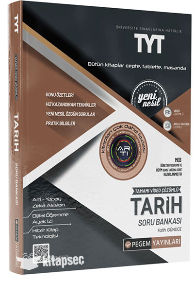 2024 TYT Tarih Soru Bankası Pegem Akademi Yayıncılık